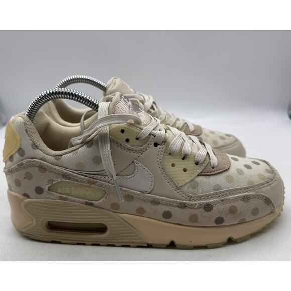 Nike Air Max 90 NRG Shimmer Polka Dot Mens Size 8.5 Preowned Sneakers CZ1929-200